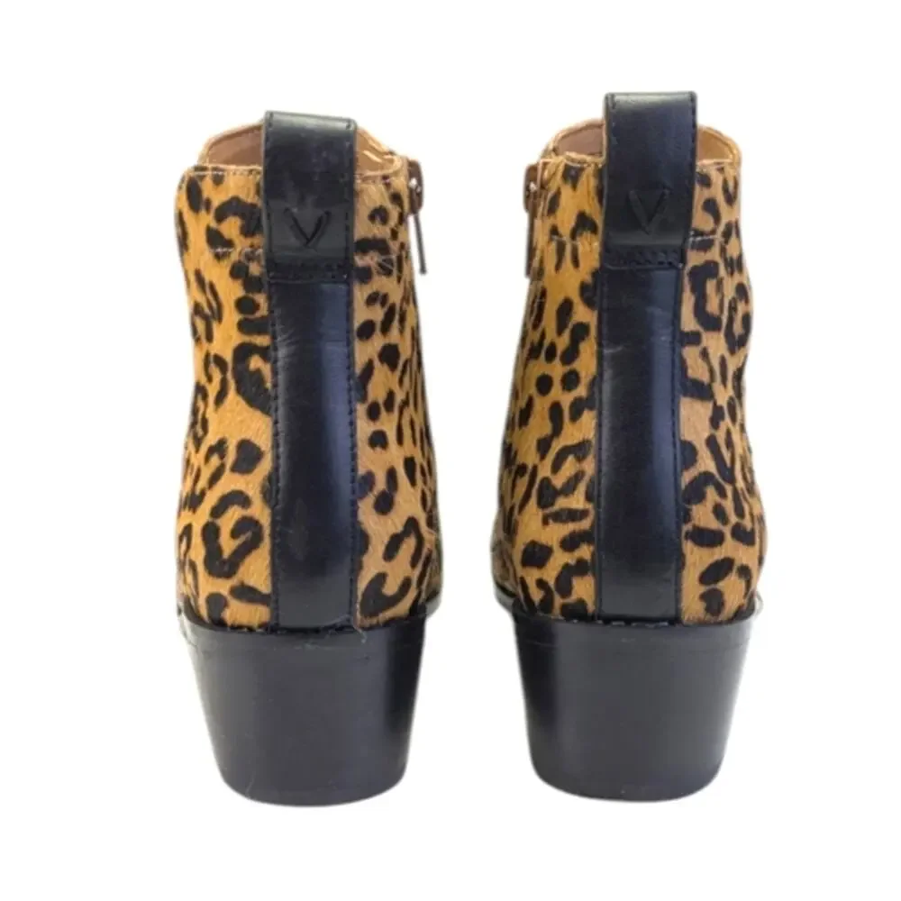 Vionic Clara Leopard Ankle Boots EUC $170 Size 7     S3764